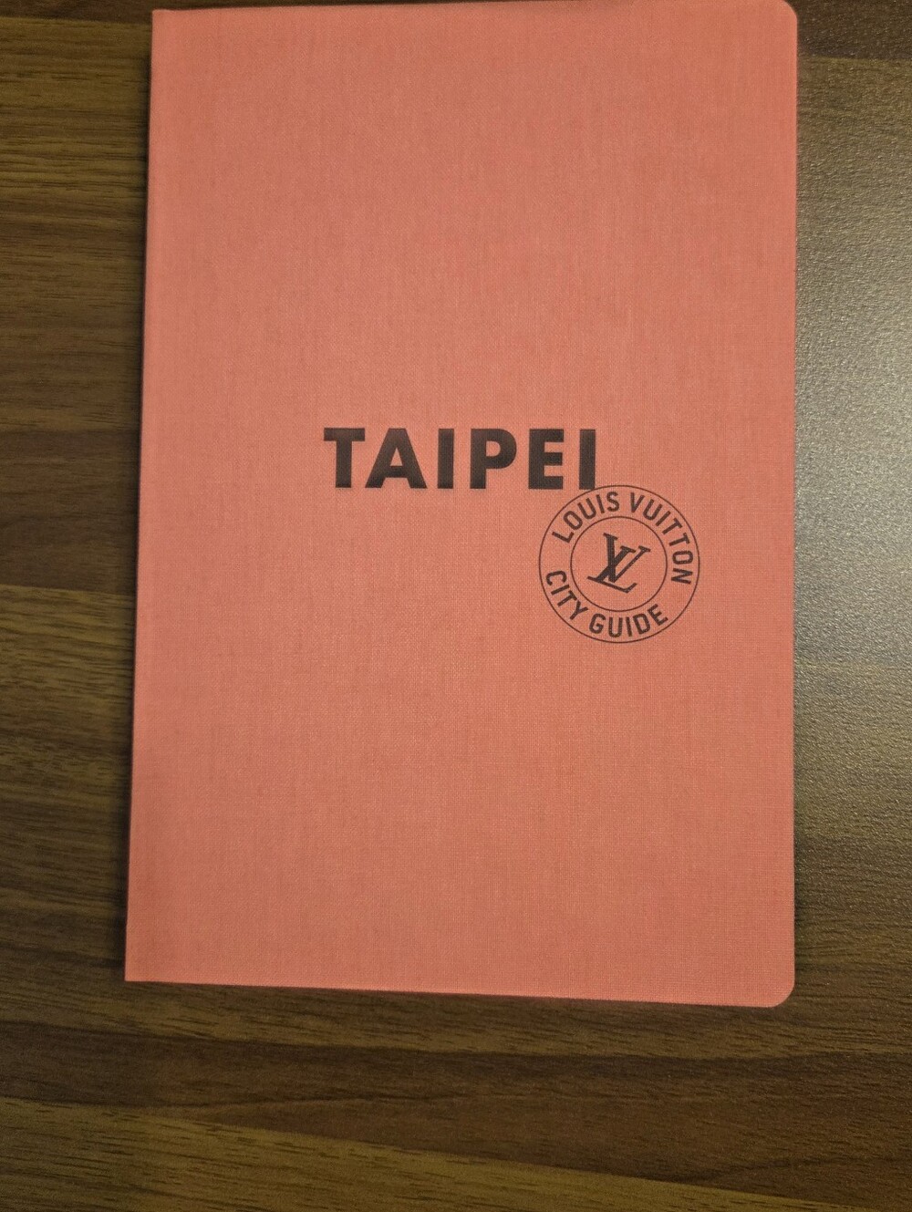 Louis Vuitton City Guide Taipei Coral Pink Softcover Travel Book 2017